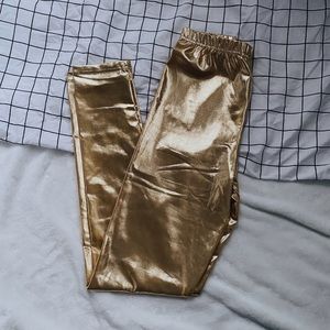 Shiny Gold Leggings